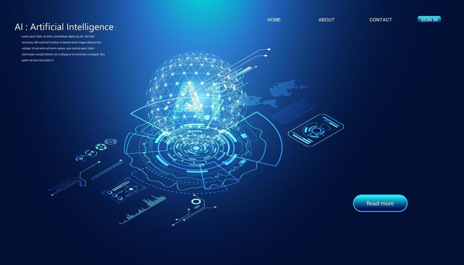 Abstract artificial intelligence technology background representing 2026 AI trends