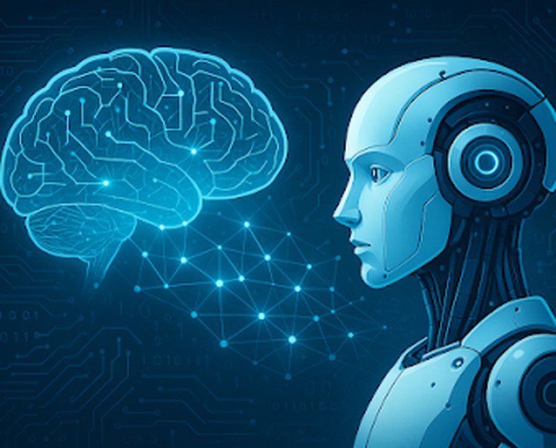 Robot representing artificial intelligence chatbot technology