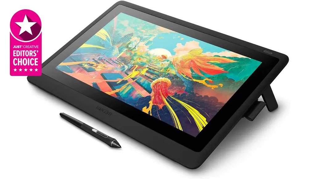 Graphic designer working on branding with a drawing tablet