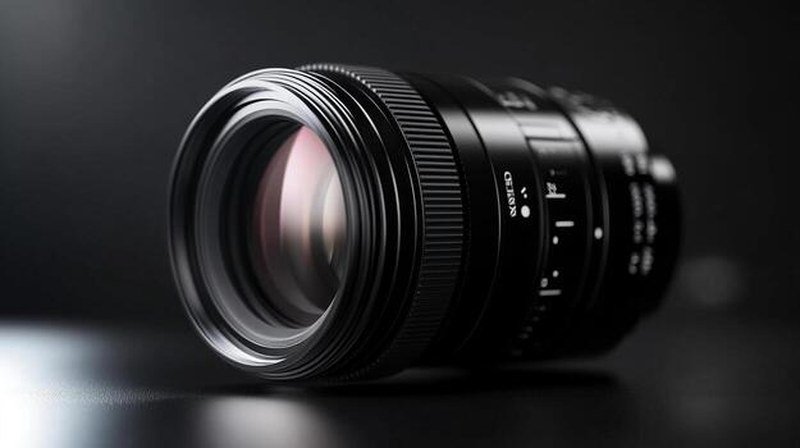 Close-up of a camera lens representing AI photography editing