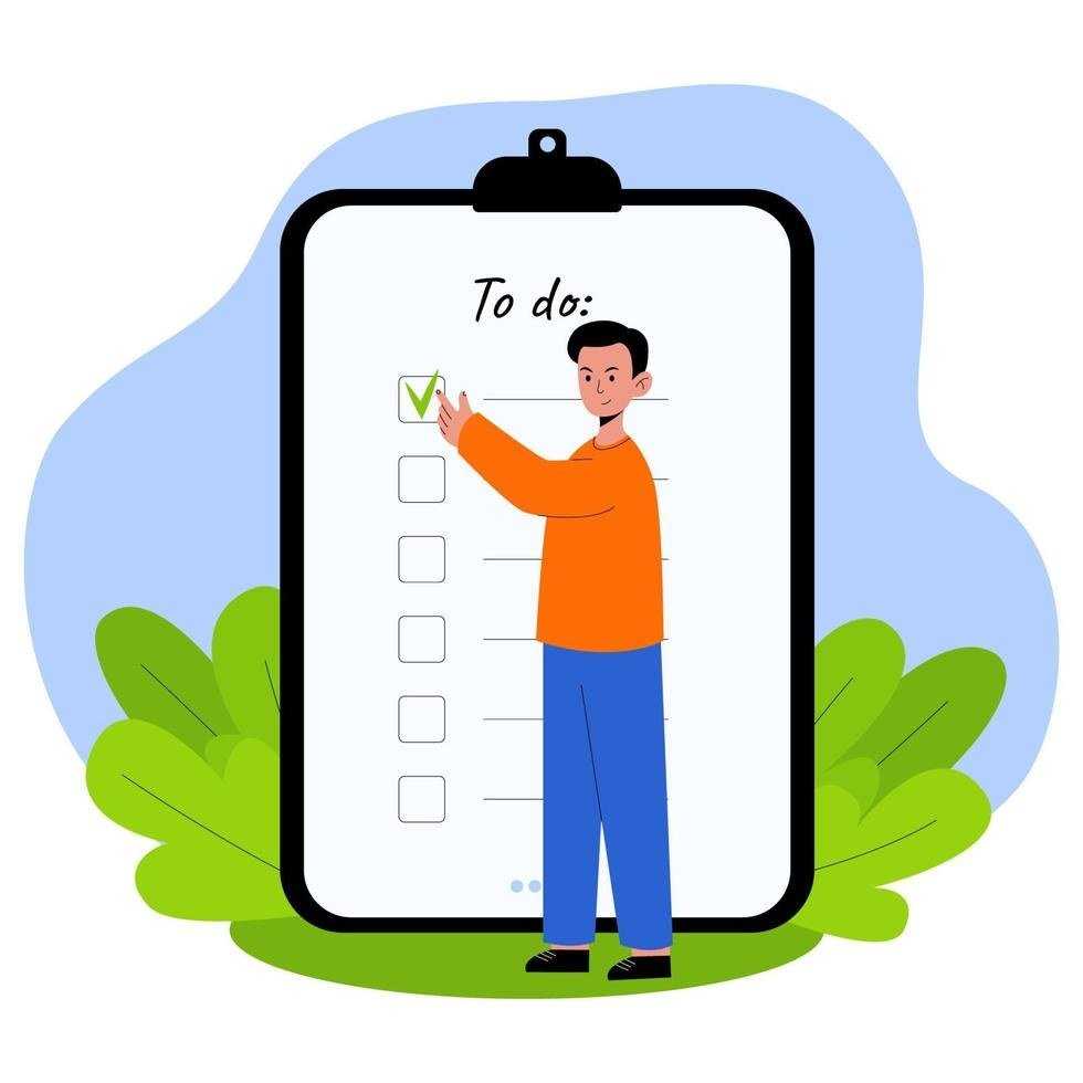 Person checking an AI-planned schedule and todo list on a smartphone