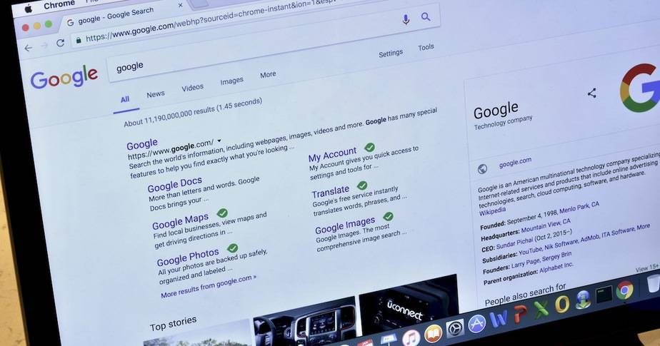 SEO analytics on a laptop screen with search optimization graphs