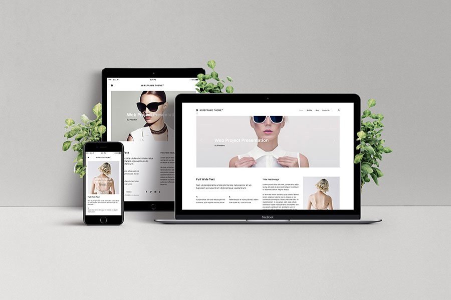 Small business owner launching a new AI-built website on a laptop