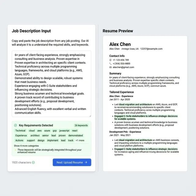 Can AI Tailor your Resume to Each Job Posting