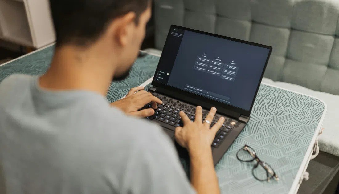 Person comparing ChatGPT Plus features with free tier benefits