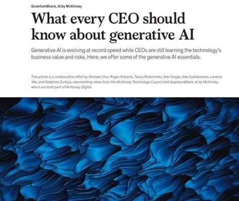 What Every CEO should Know About Generative AI