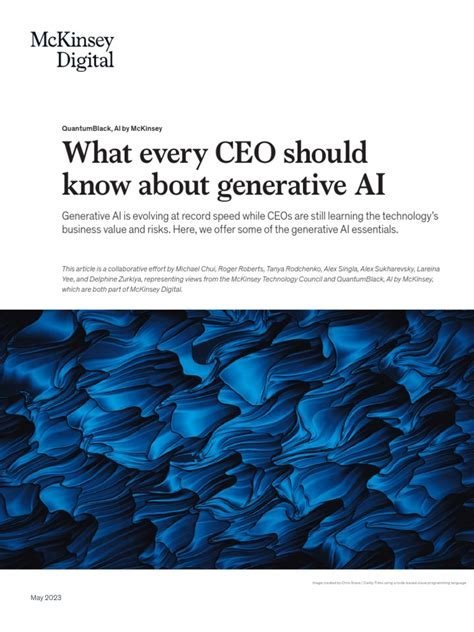 What Every CEO should Know About Generative AI